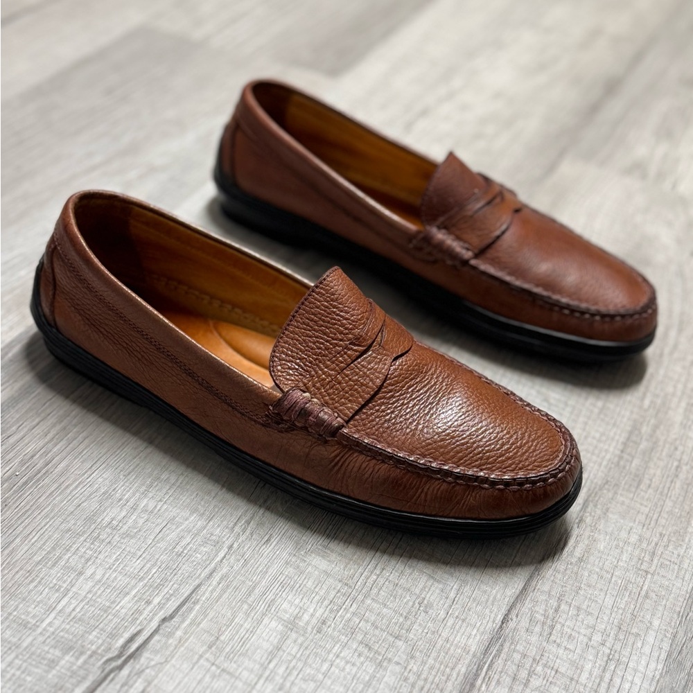 Peter Millar - Driver Penny Loafers in Whiskey - Picture 2 of 7